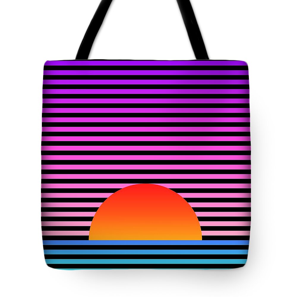 Sunset Tote Bag featuring the digital art Sunset by Lyle Hatch