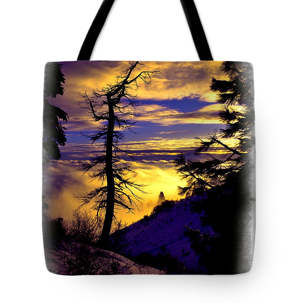 Bogus Basin Tote Bag featuring the photograph Treasure Valley Sunset by Ed Riche