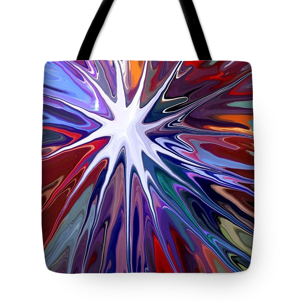 Supernova Tote Bag featuring the digital art Supernova by Chris Butler