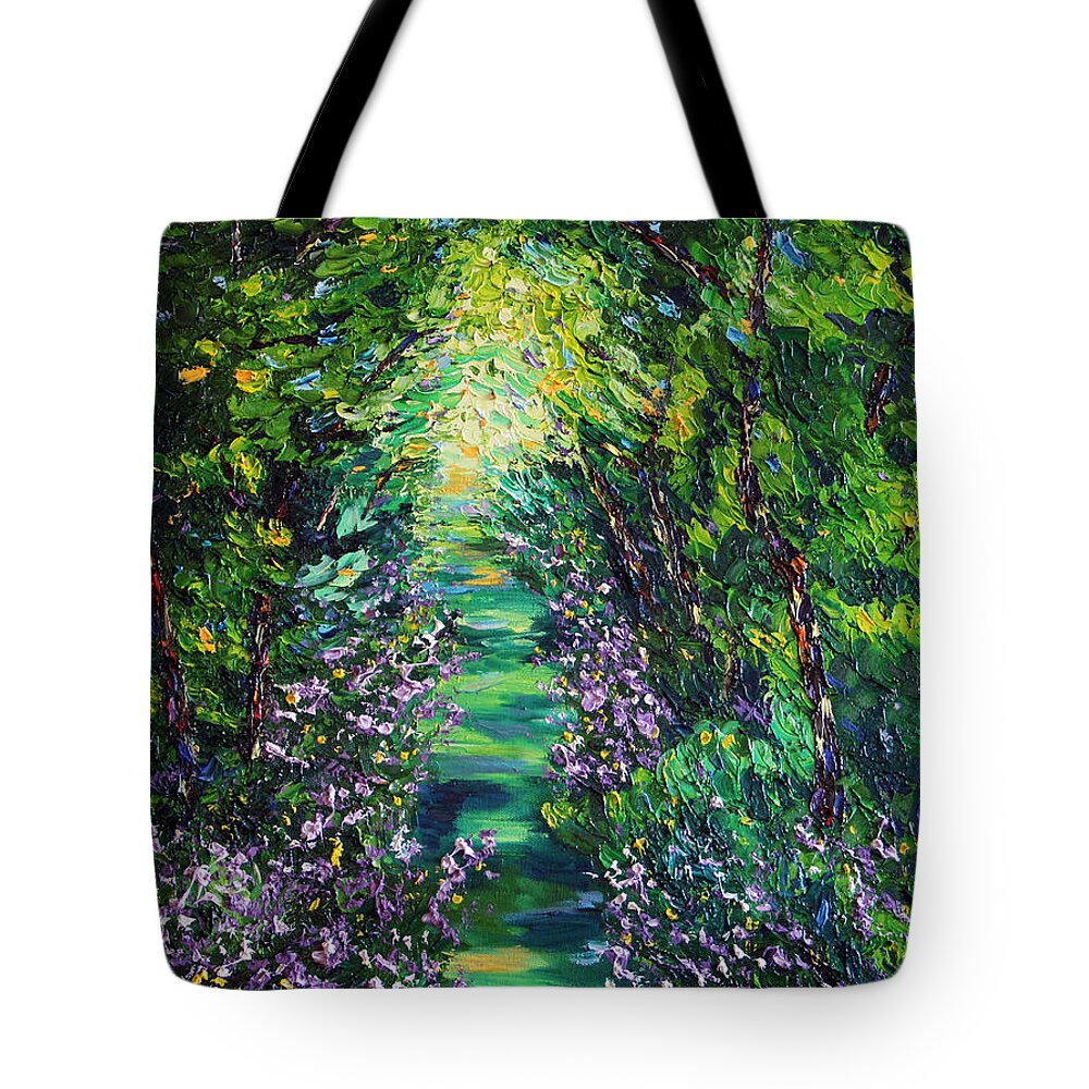 Landscape Tote Bag featuring the painting Surrender by Meaghan Troup