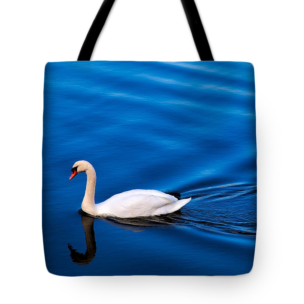 Swan Tote Bag featuring the photograph Swan Lake by Adrian Evans