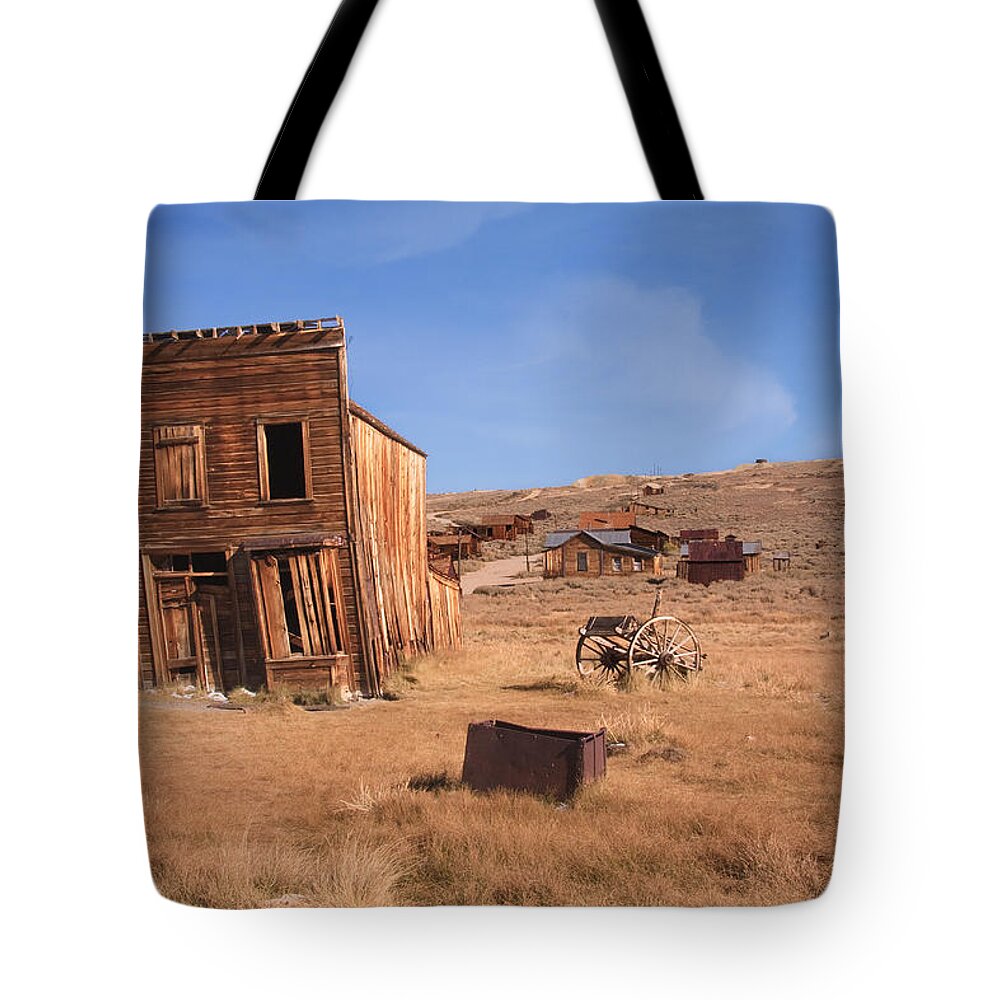 Bodie Ghost Town Tote Bag featuring the photograph Swazey Hotel Bodie Ghost Town by Sue Leonard