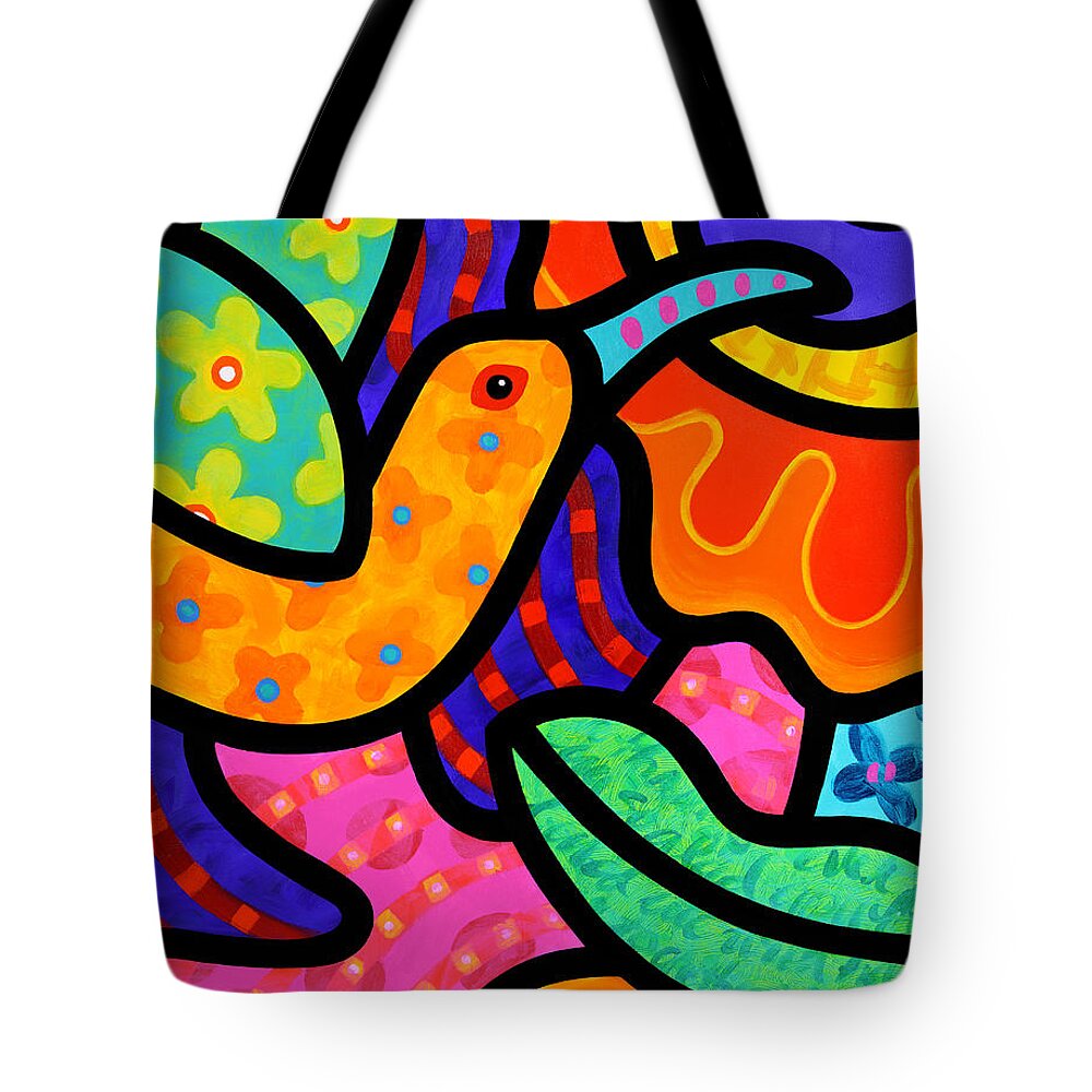 Bird Tote Bag featuring the painting Sweet Spot by Steven Scott