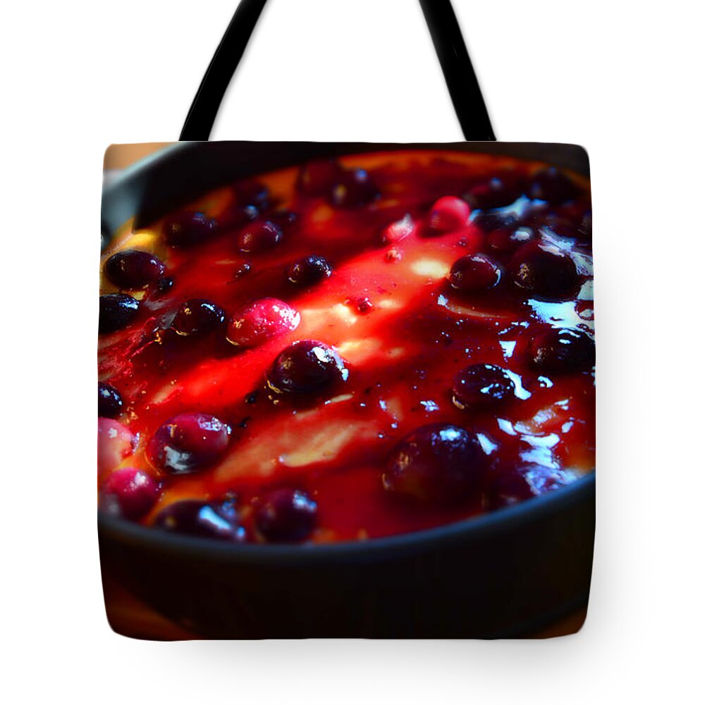 Pie Tote Bag featuring the photograph Sweetest Cheese Pie by Ramona Matei