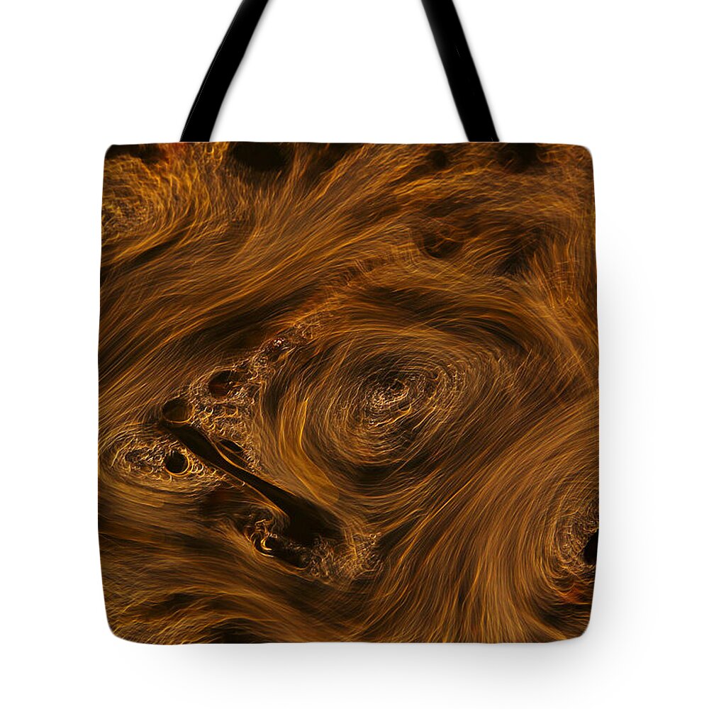 Abstract Tote Bag featuring the photograph Swirling by Robert Woodward