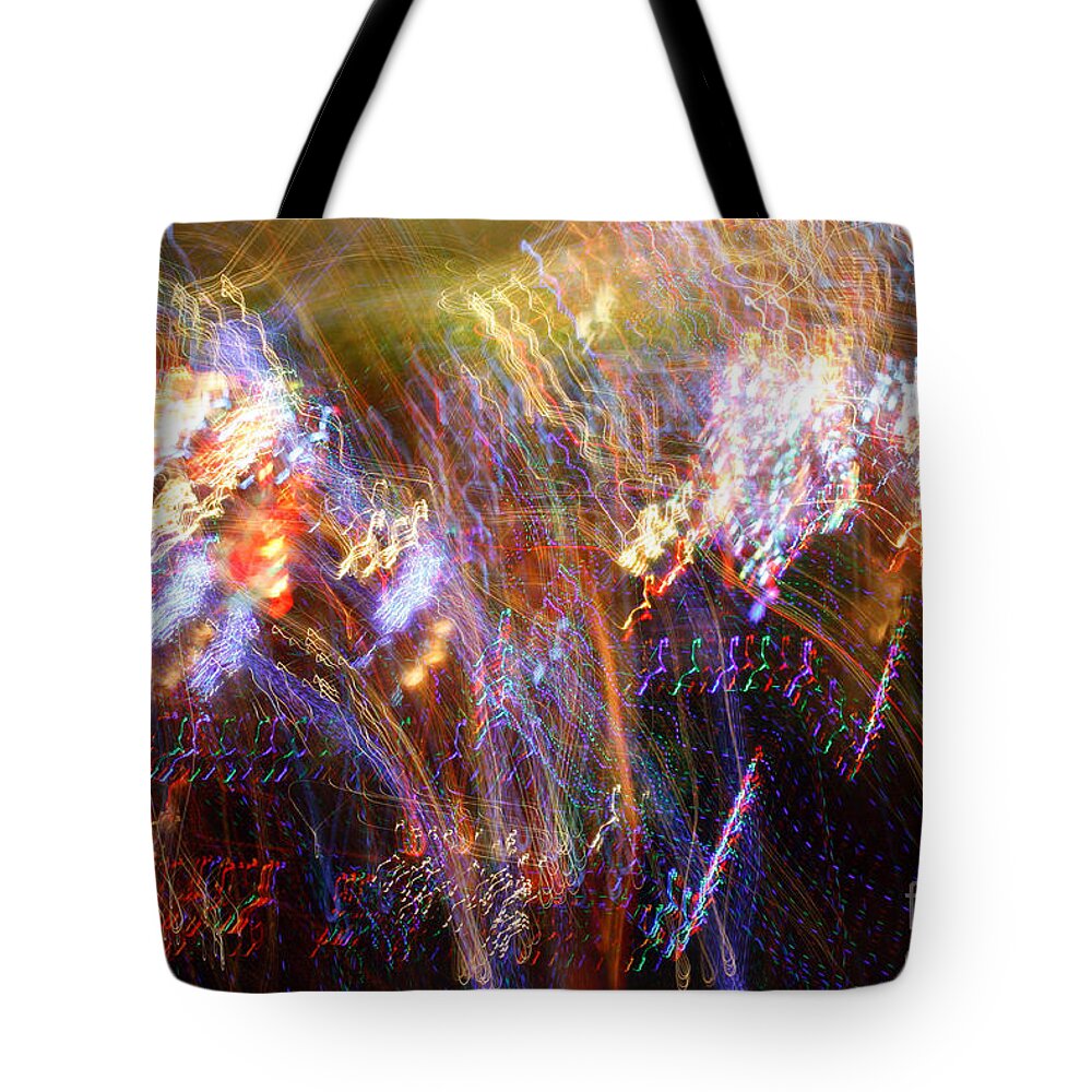 Digital Tote Bag featuring the photograph Symphonic Light Abstraction by Chris Anderson
