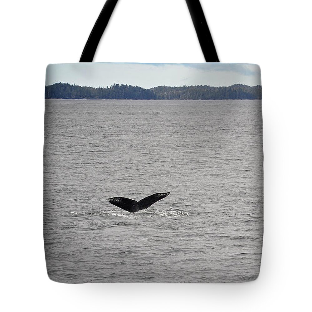 Landscapes Tote Bag featuring the photograph Humpback Whale Tails by Mary Lee Dereske