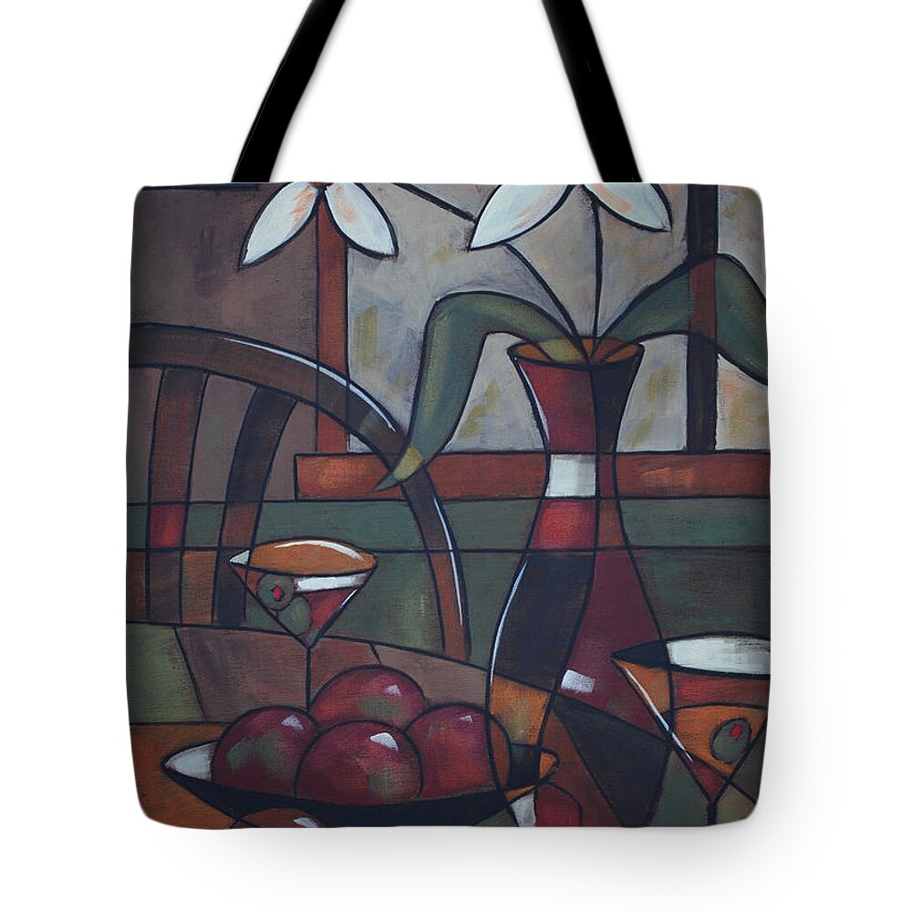Dining Tote Bag featuring the painting Table 42 by Glenn Pollard