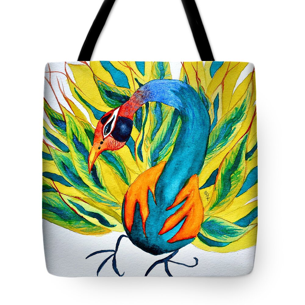 Take A Little Leap Tote Bag featuring the painting Take A Little Leap by Beverley Harper Tinsley