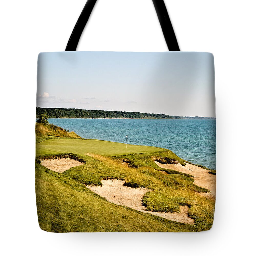 Golf Tote Bag featuring the photograph Take Dead Aim by Scott Pellegrin