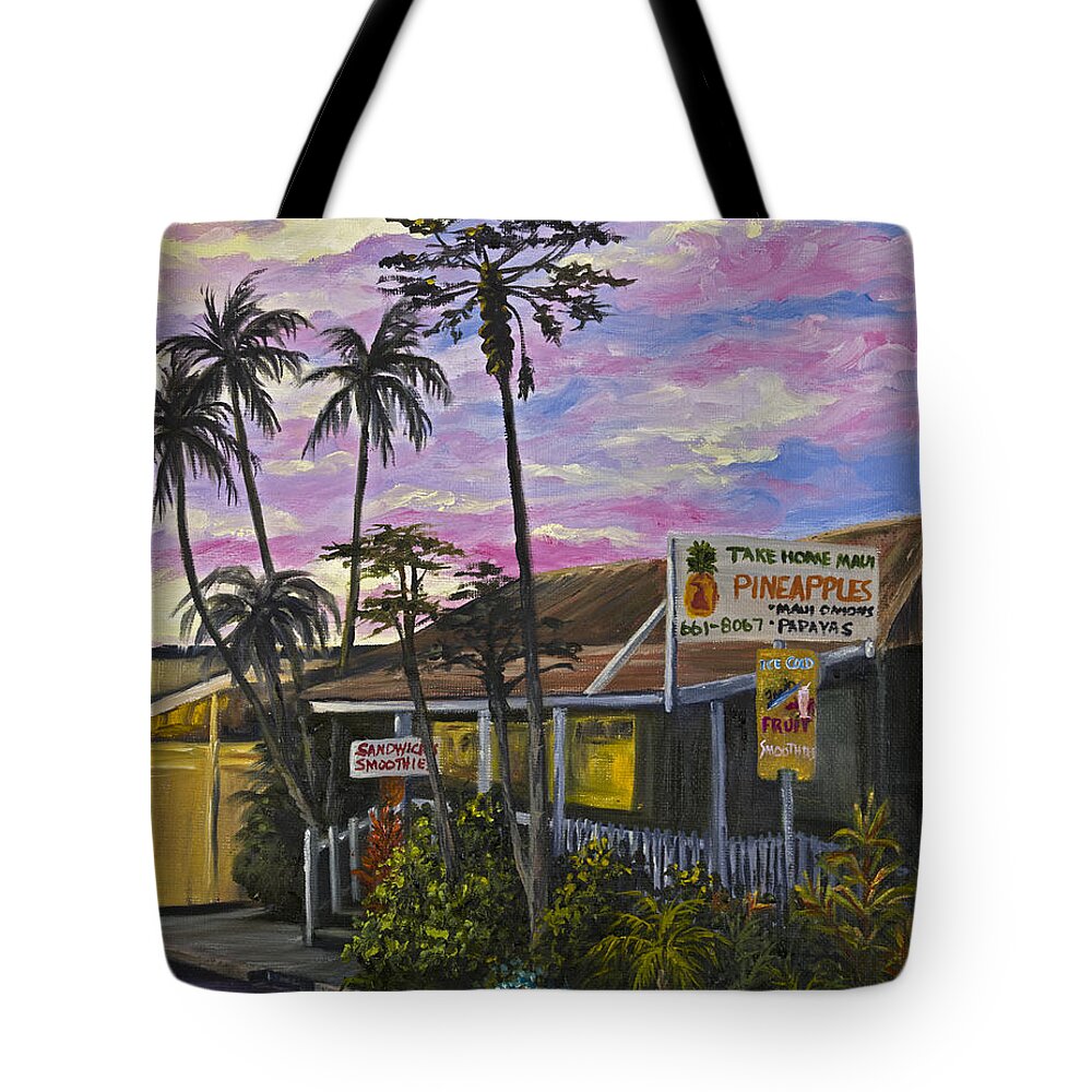 Landscape Tote Bag featuring the painting Take Home Maui by Darice Machel McGuire