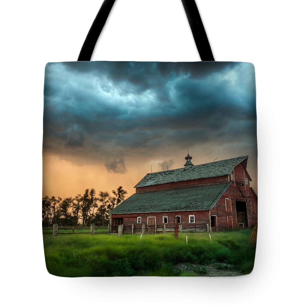 Run Tote Bag featuring the photograph Take Shelter by Aaron J Groen