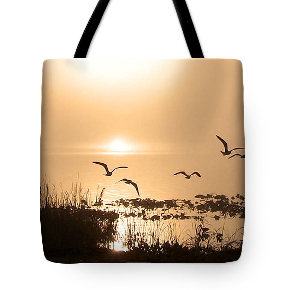 Nature Tote Bag featuring the photograph Taking Flight by Peggy Urban