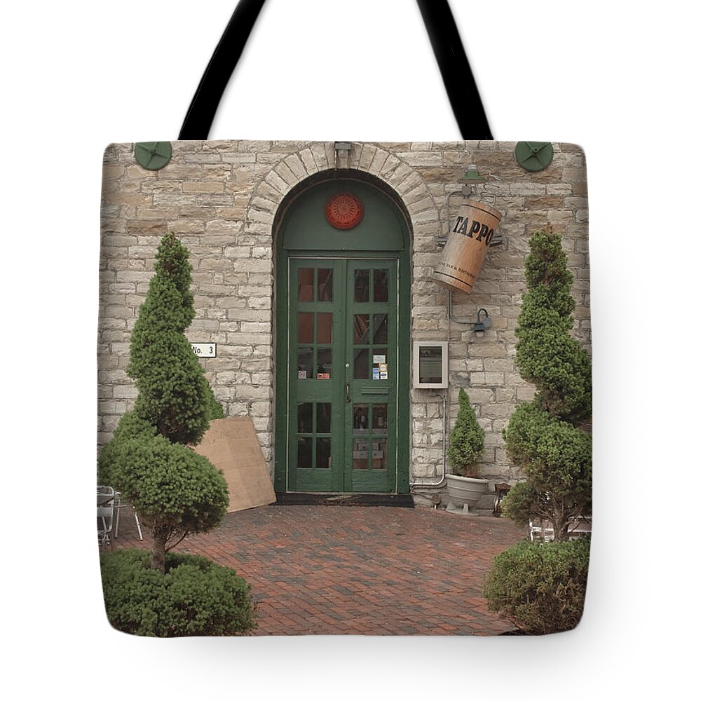 Art District Tote Bag featuring the photograph Tappo Or Not Tappo by Hany J