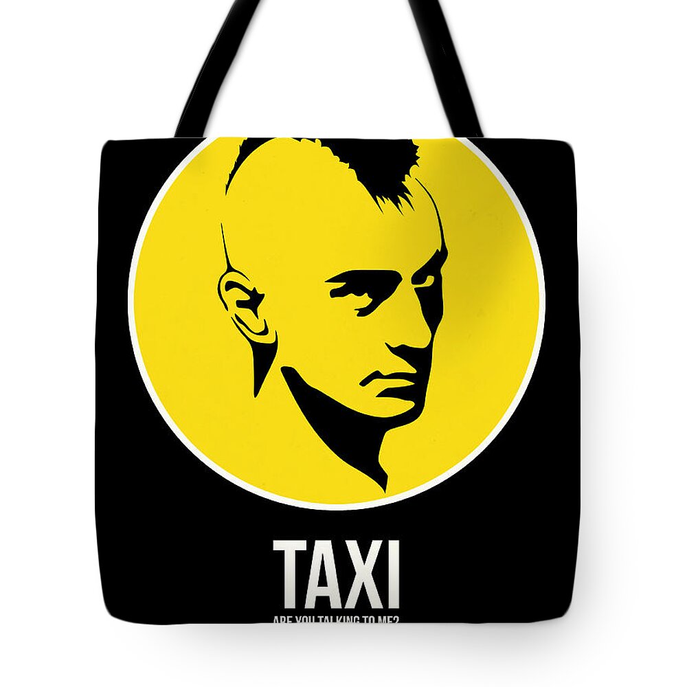Movie Posters Tote Bag featuring the digital art Taxi Poster 2 by Naxart Studio