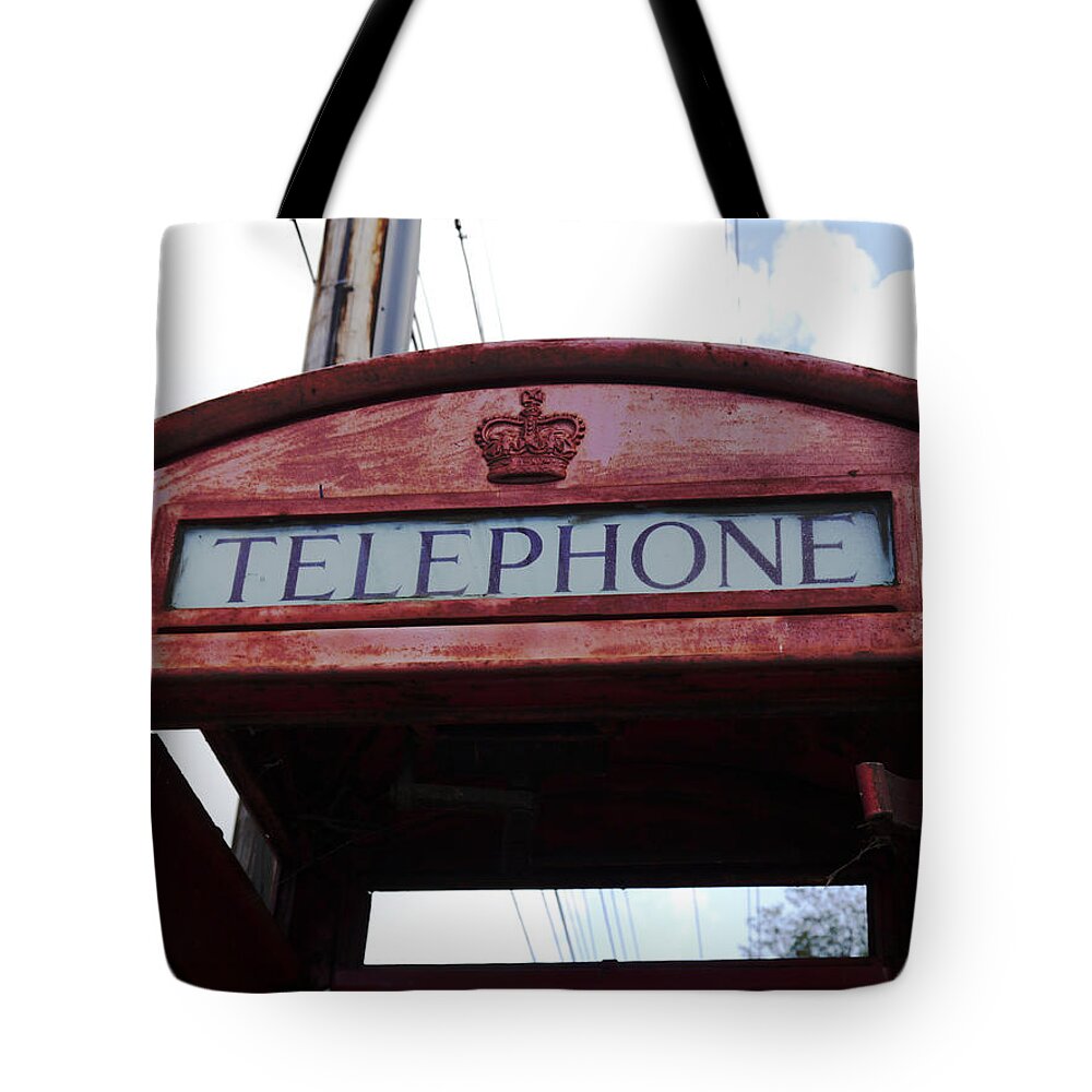 Telephone Tote Bag featuring the photograph Teleforlorn by Richard Reeve