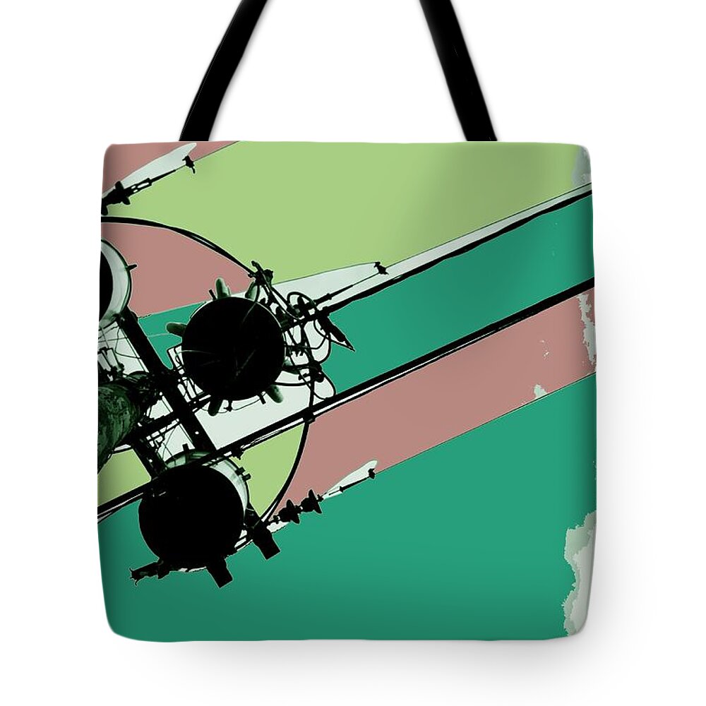 Power Lines Tote Bag featuring the photograph Ternary Juicing by Laureen Murtha Menzl