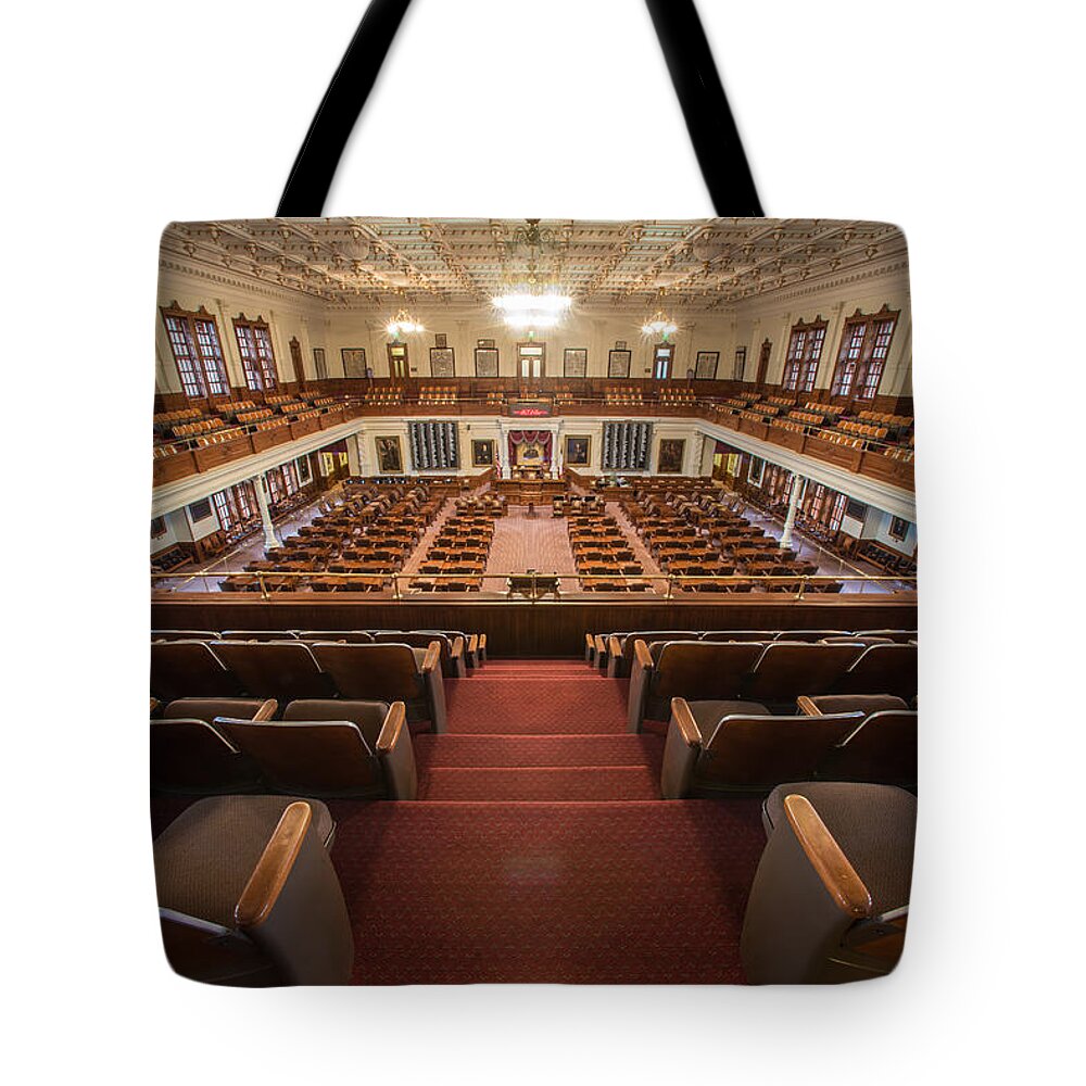 Austin Tote Bag featuring the photograph Texas House From The Gallery by David Downs
