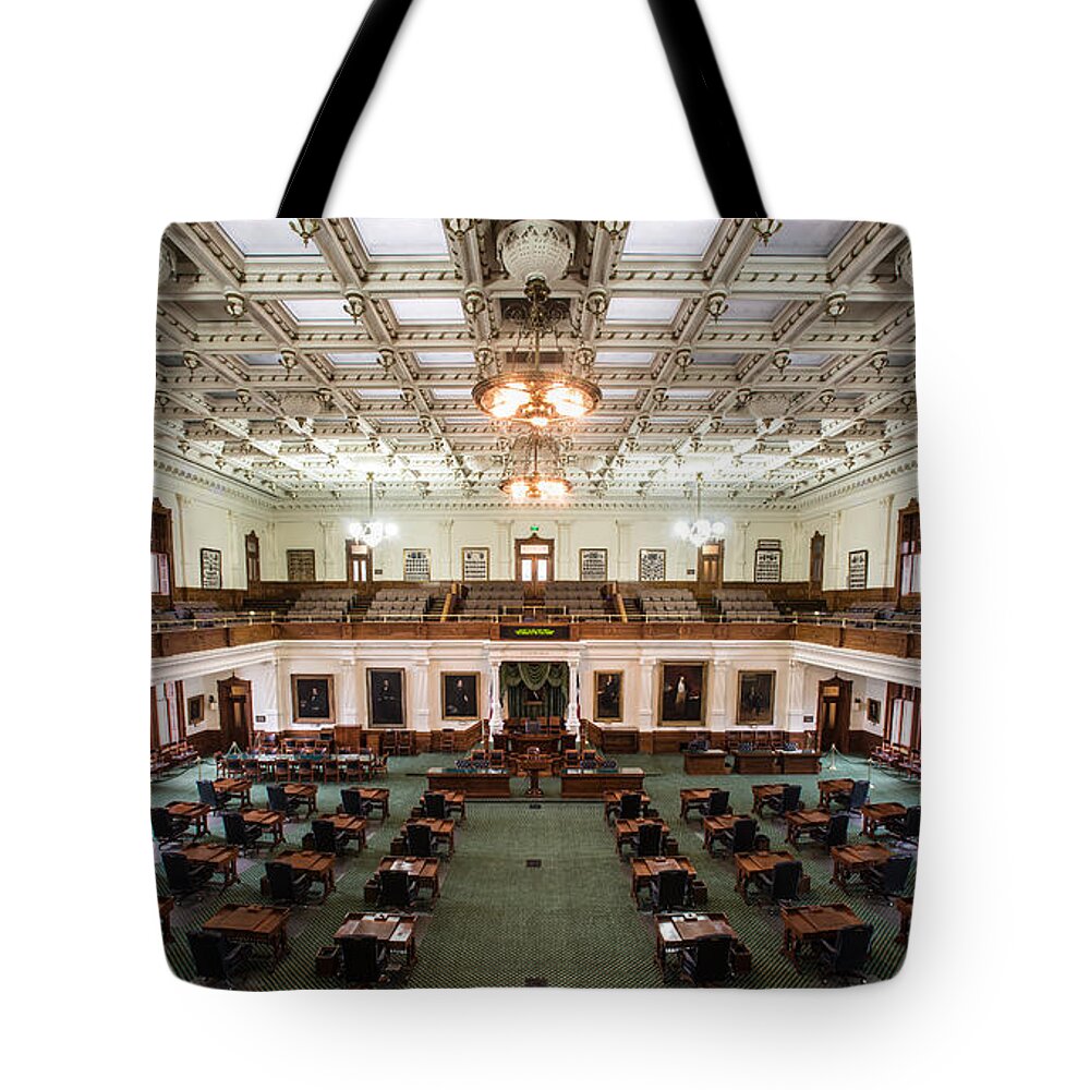 Austin Tote Bag featuring the photograph Texas Senate by David Downs