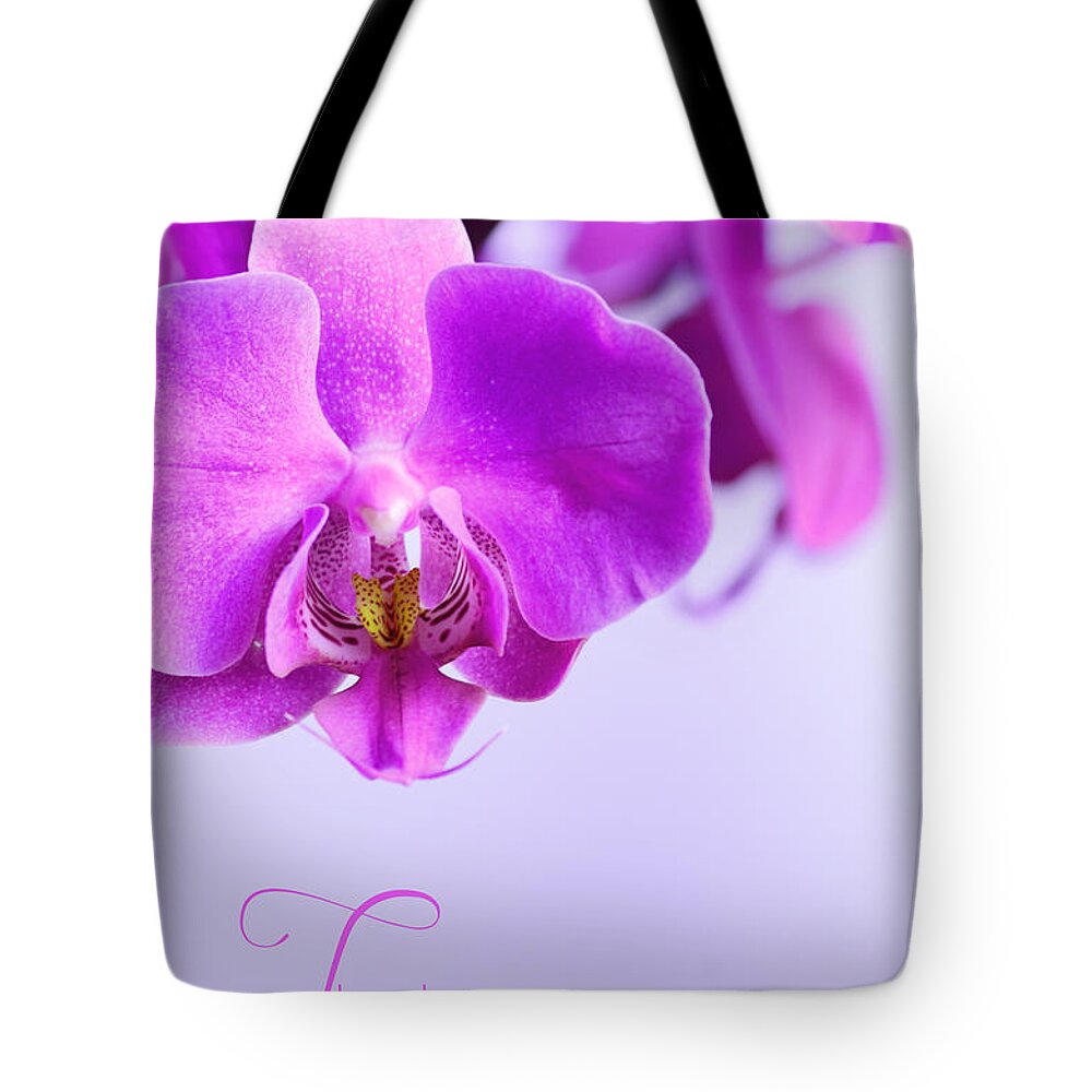 Orchid Tote Bag featuring the photograph Thank you for being my mother by Sabine Jacobs