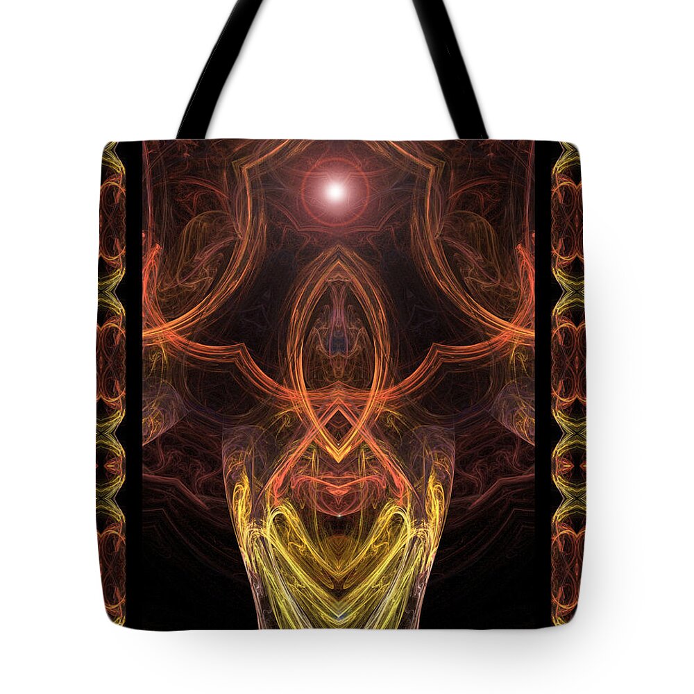 Angel Tote Bag featuring the digital art The Angel of Meditation by Diana Haronis