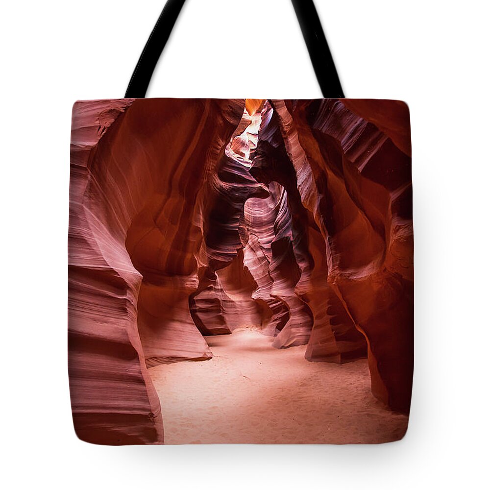 Tranquility Tote Bag featuring the photograph The Antelope Canyon Caves by Matthew Micah Wright