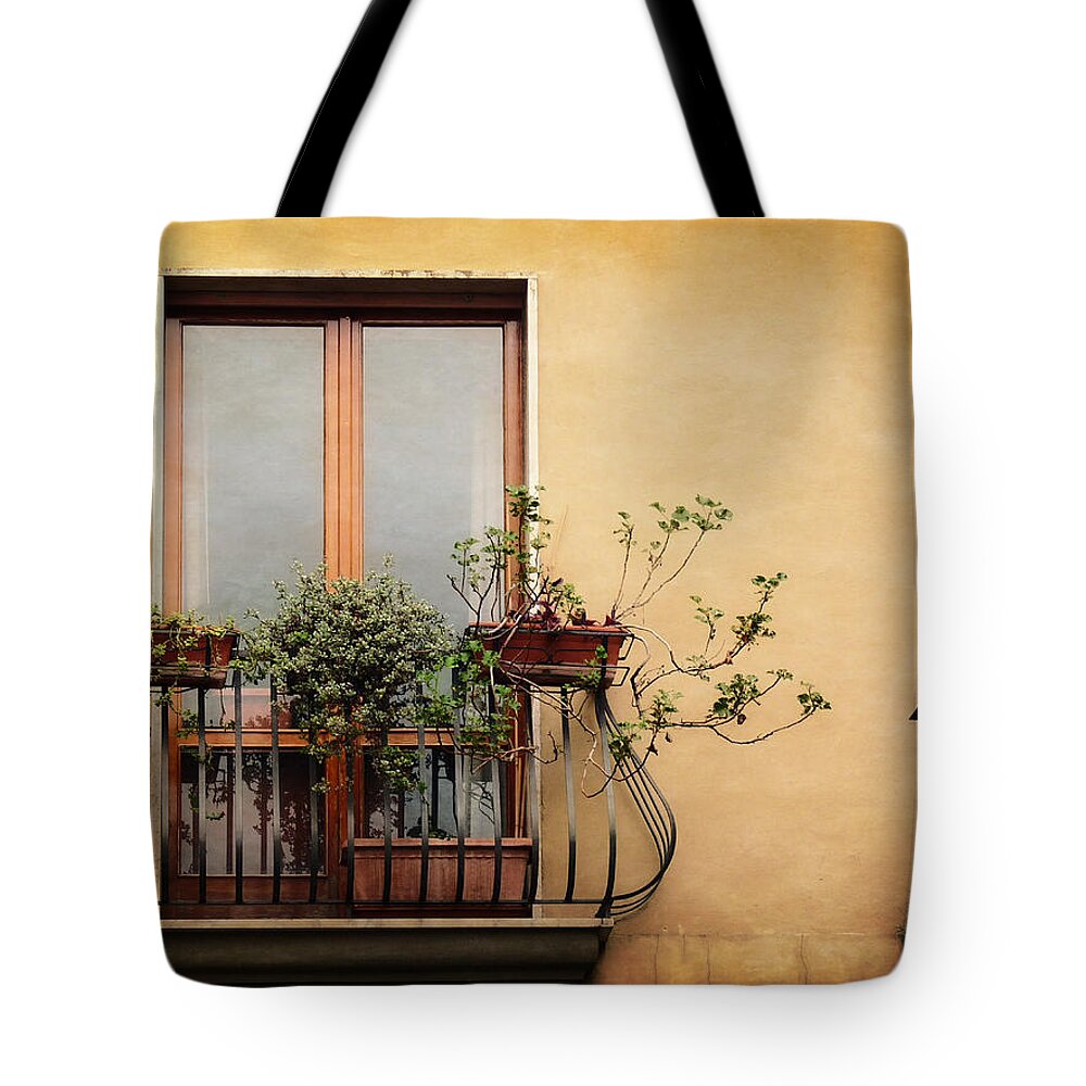 Travel Tote Bag featuring the photograph The Balcony by Lucinda Walter