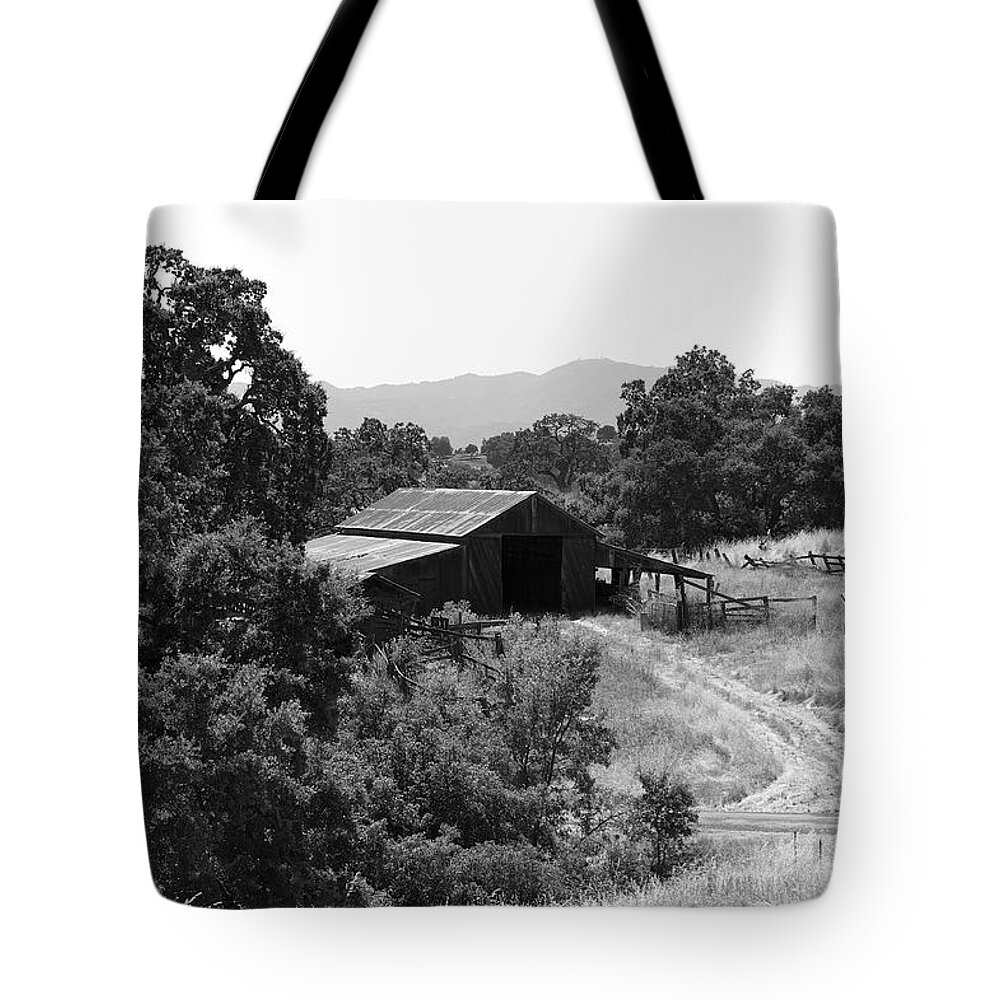 Rustic Tote Bag featuring the photograph The Barn by Richard J Cassato