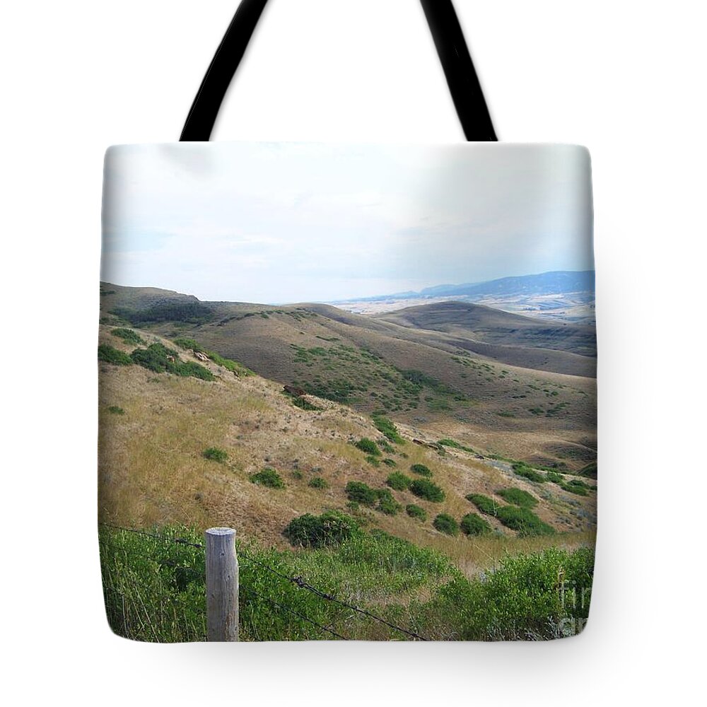 Battlefield Tote Bag featuring the photograph The Battle of Little Big Horn by Charles Robinson