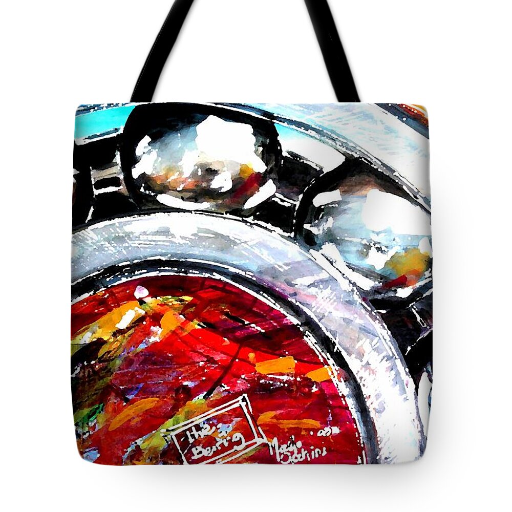 Bearing Tote Bag featuring the painting The Bearing by Marcello Cicchini