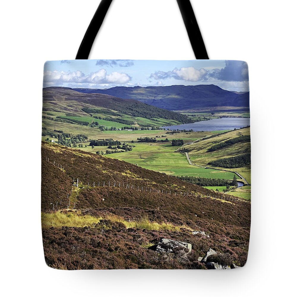 Scotlan Tote Bag featuring the photograph The Beauty of the Scottish Highlands by Jason Politte
