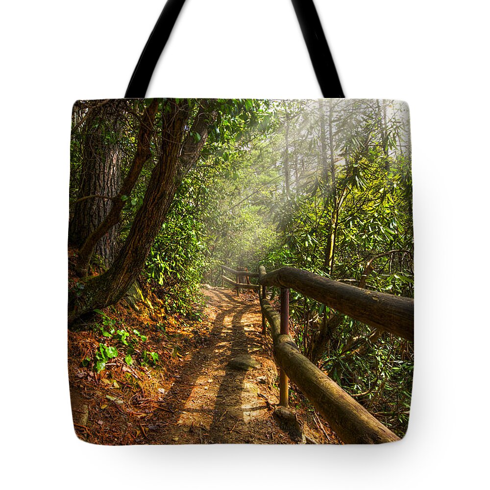 Appalachia Tote Bag featuring the photograph The Benton Trail by Debra and Dave Vanderlaan