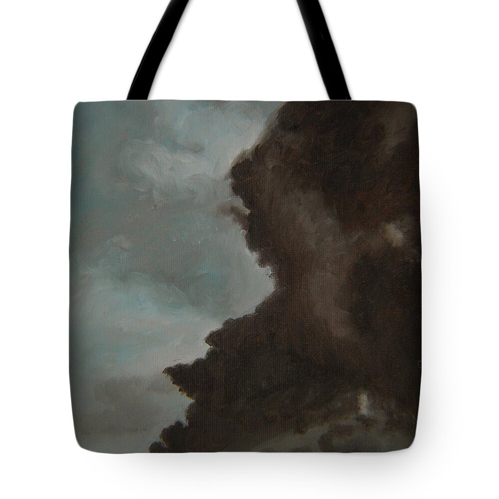Smoke Tote Bag featuring the painting The Big Smoke by Thu Nguyen