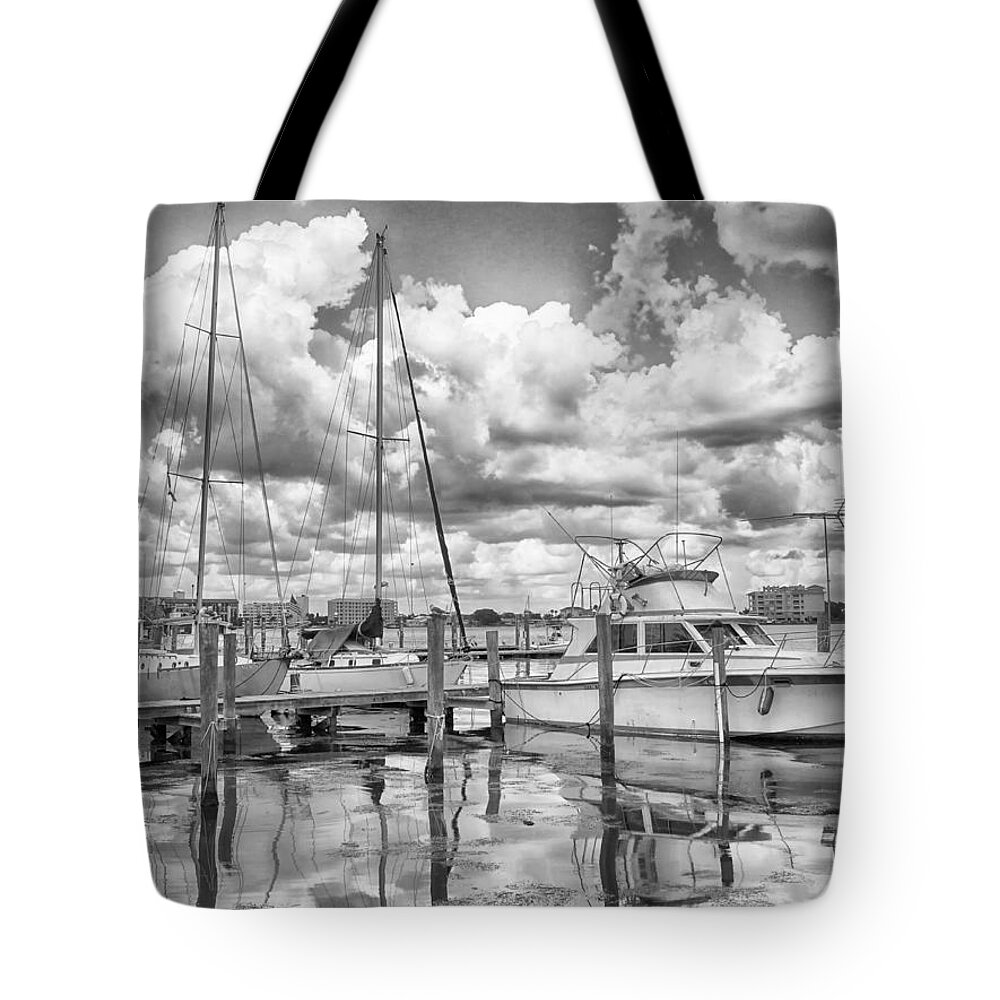 Seascape Photography Tote Bag featuring the photograph The Boat by Howard Salmon