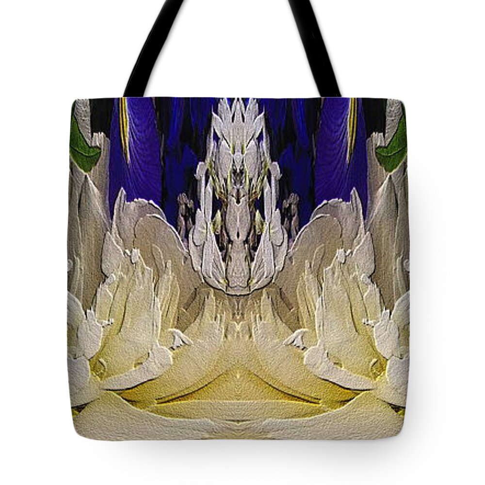 Abstract Tote Bag featuring the digital art The Bouquet Unleashed 93 by Tim Allen