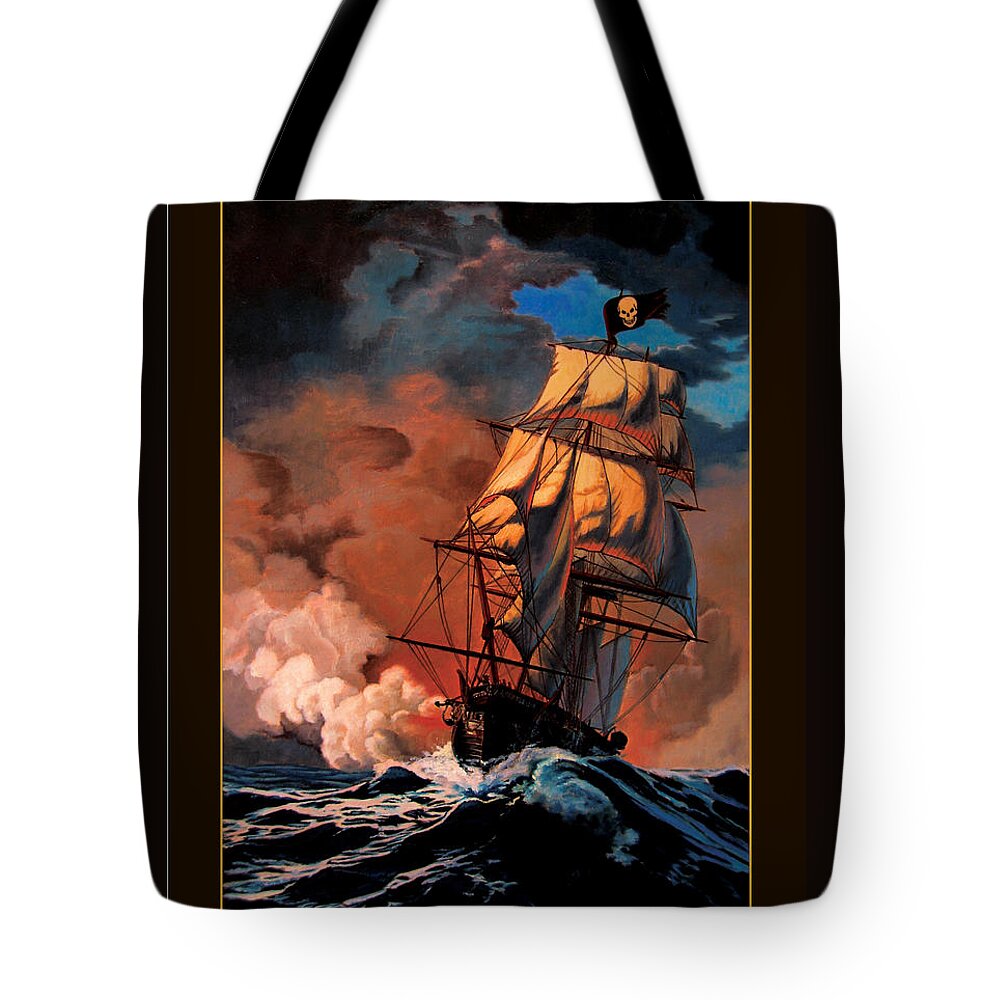 Buccaneers Tote Bag featuring the painting The Buccaneers by Patrick Whelan