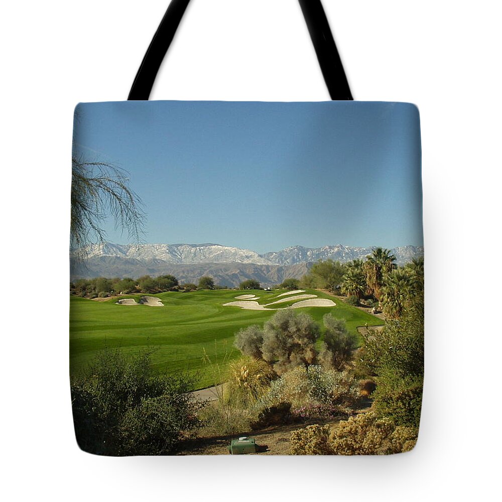Golf Tote Bag featuring the photograph The Bunkers by Barbara Snyder