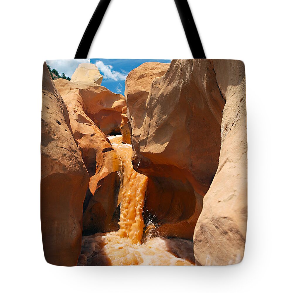 Slot Canyons Tote Bag featuring the photograph The Red Clay Faces of Willis Creek 2 by Joe Schofield