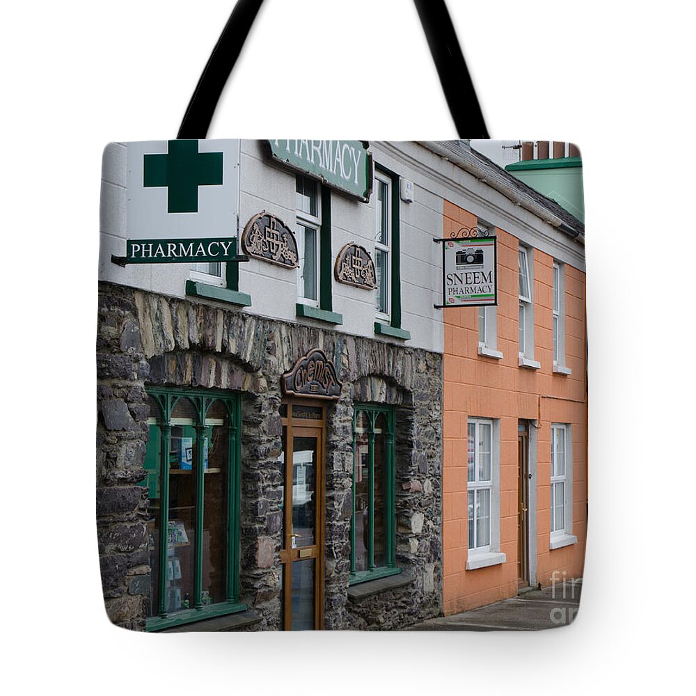 Cloudy Tote Bag featuring the photograph The Colors of Sneem by Mary Carol Story