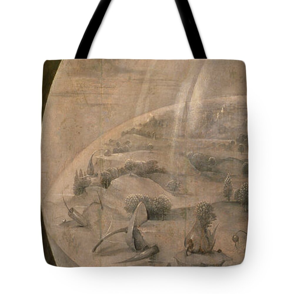 Hieronymus Bosch Tote Bag featuring the painting The Creation of the World by Hieronymus Bosch