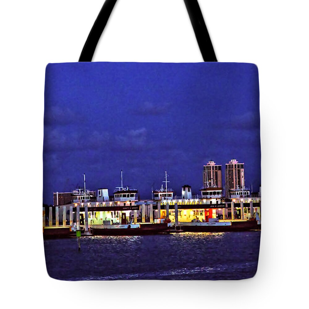Ferry Tote Bag featuring the photograph The Crossing by Donald J Gray