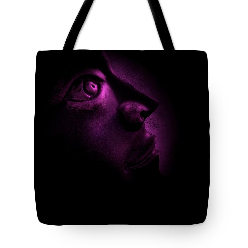Man Tote Bag featuring the photograph The Darkest Hour - Magenta by David Dehner