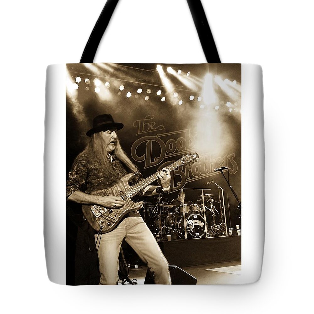 Doobie Brothers Tote Bag featuring the photograph The Doobie Brothers by Alice Gipson