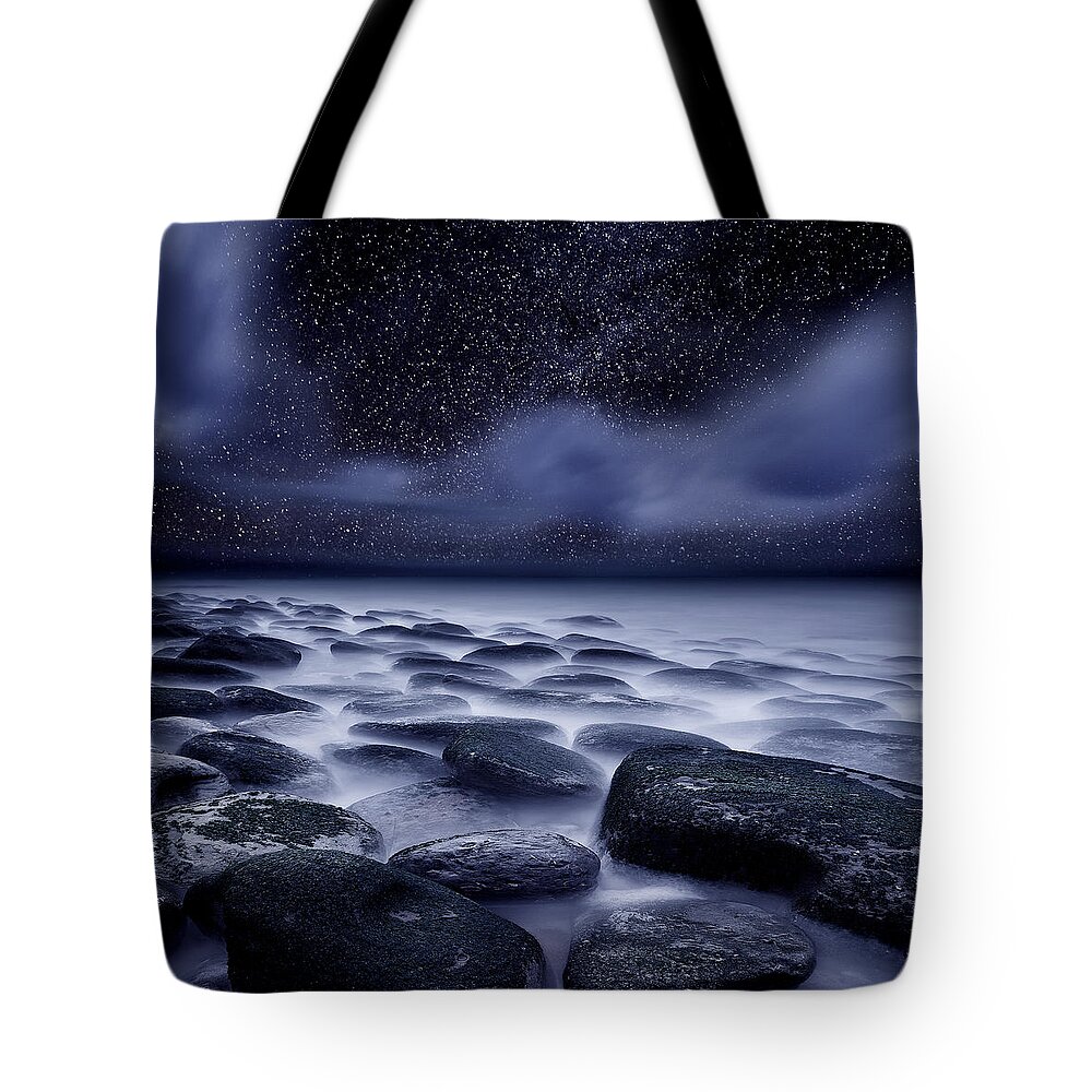 Night Tote Bag featuring the photograph The Edge of Forever by Jorge Maia