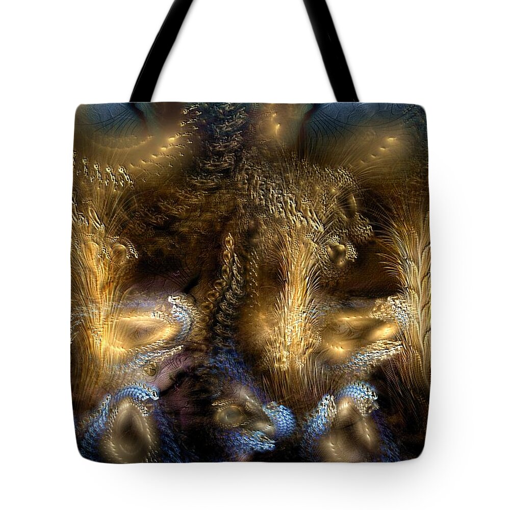 Digital Tote Bag featuring the digital art The Far Country by Casey Kotas
