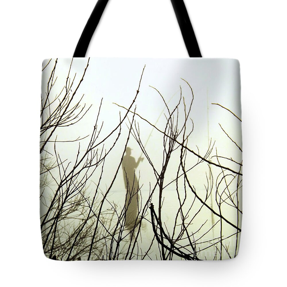 Fisherman Tote Bag featuring the photograph The Fisherman by Robyn King