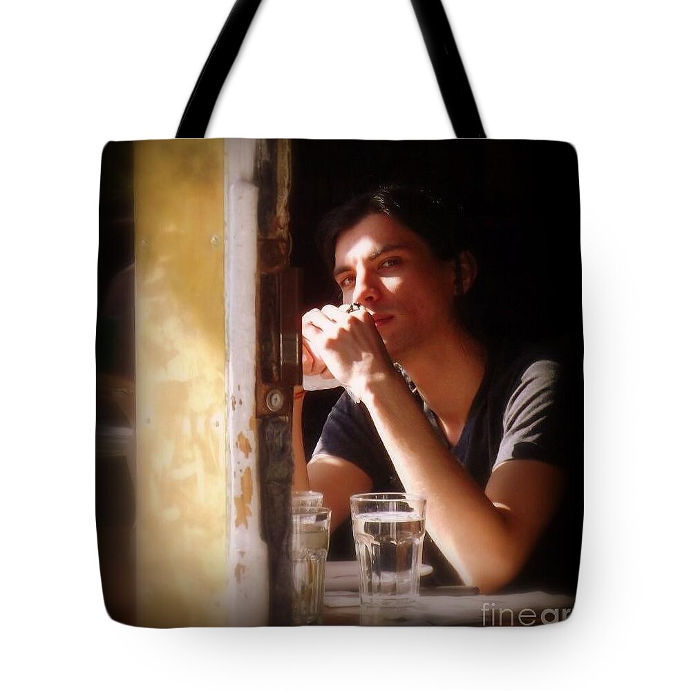 Water Tote Bag featuring the photograph The Glass of Water by Miriam Danar