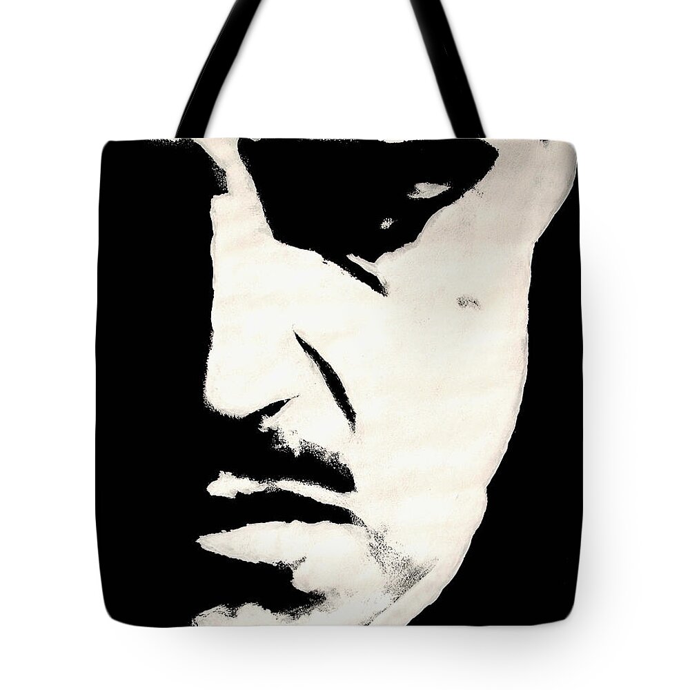 Godfather Tote Bag featuring the painting The Godfather by Dale Loos Jr