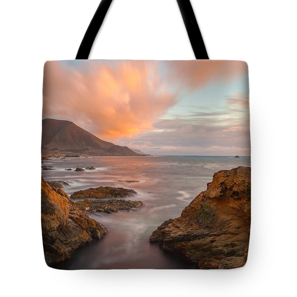 Landscape Tote Bag featuring the photograph The Golden Hour 1 by Jonathan Nguyen