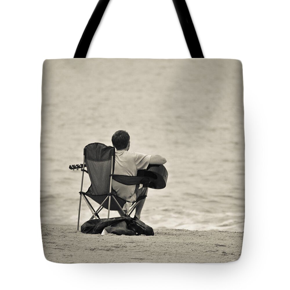 Boy Tote Bag featuring the mixed media The Good Life by Trish Tritz